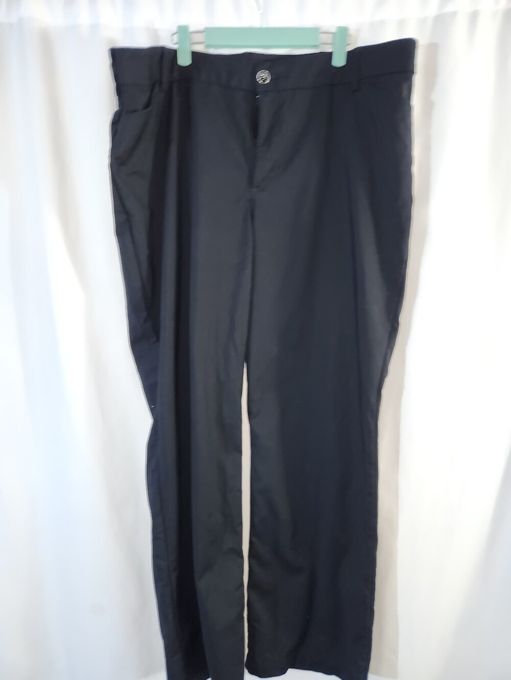 Lee Plus Women's Straight-Leg Black Dress Pants #stretchy #relaxed #roomy #sleek